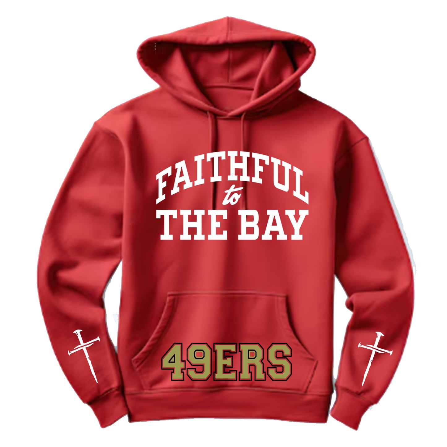 Faithful 49ers Red Hoodie