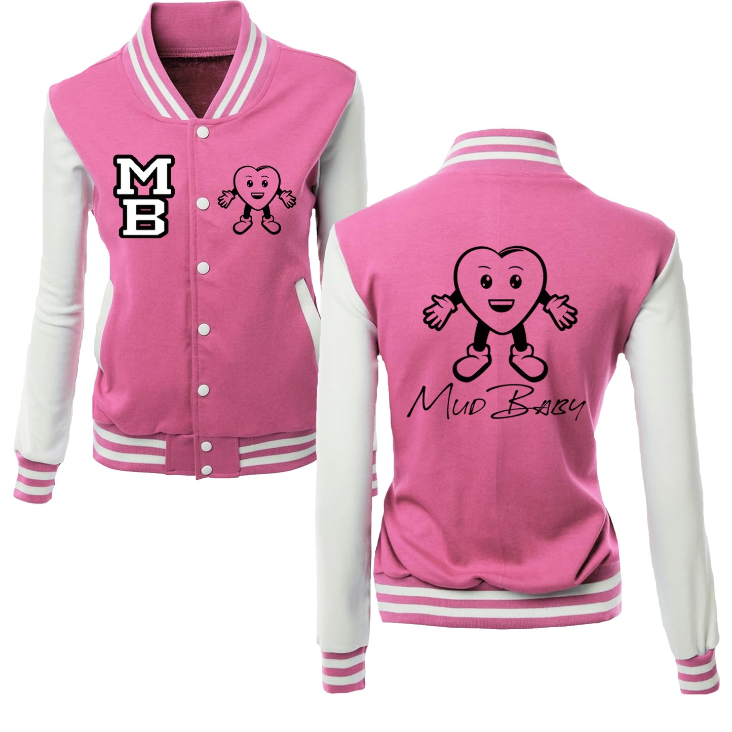 Healed Varsity Jacket Hot Pink