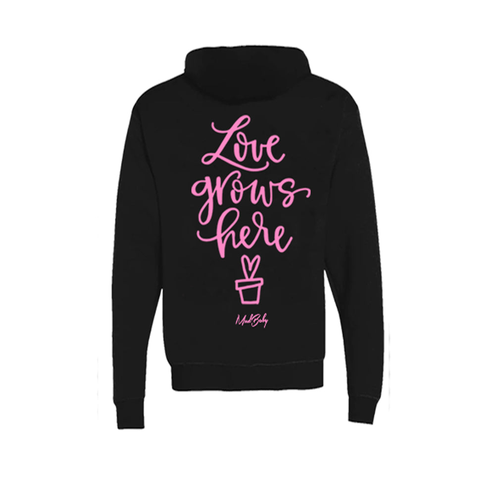 Limited ladies black zipper hoodie
