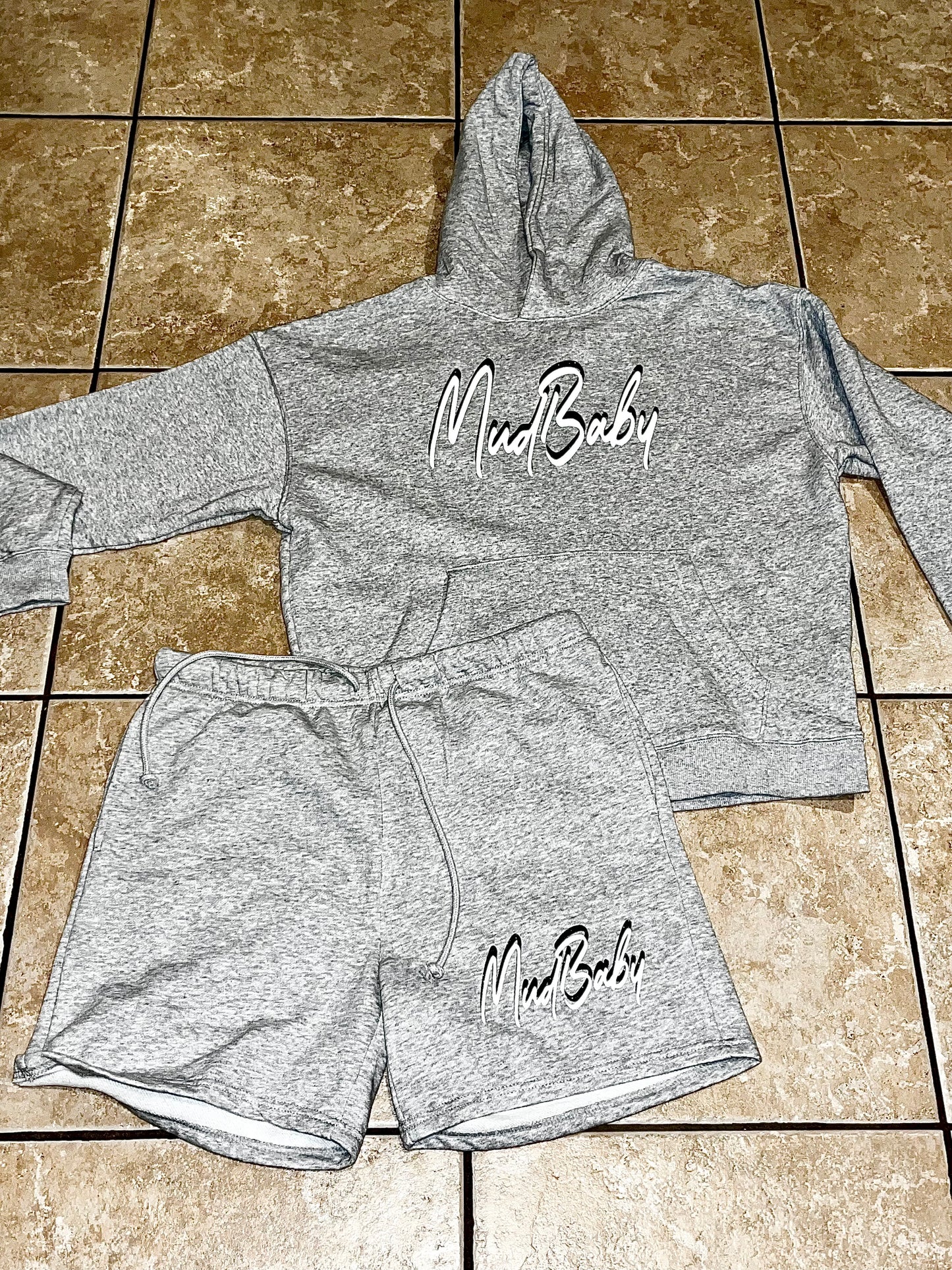 Double Stacked Short Set (Gray)