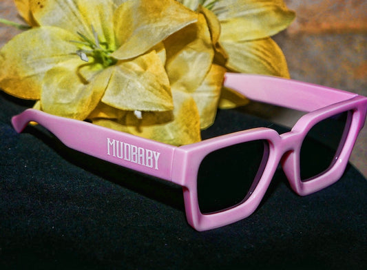 Official MudBaby Dark Tint Glasses Pink