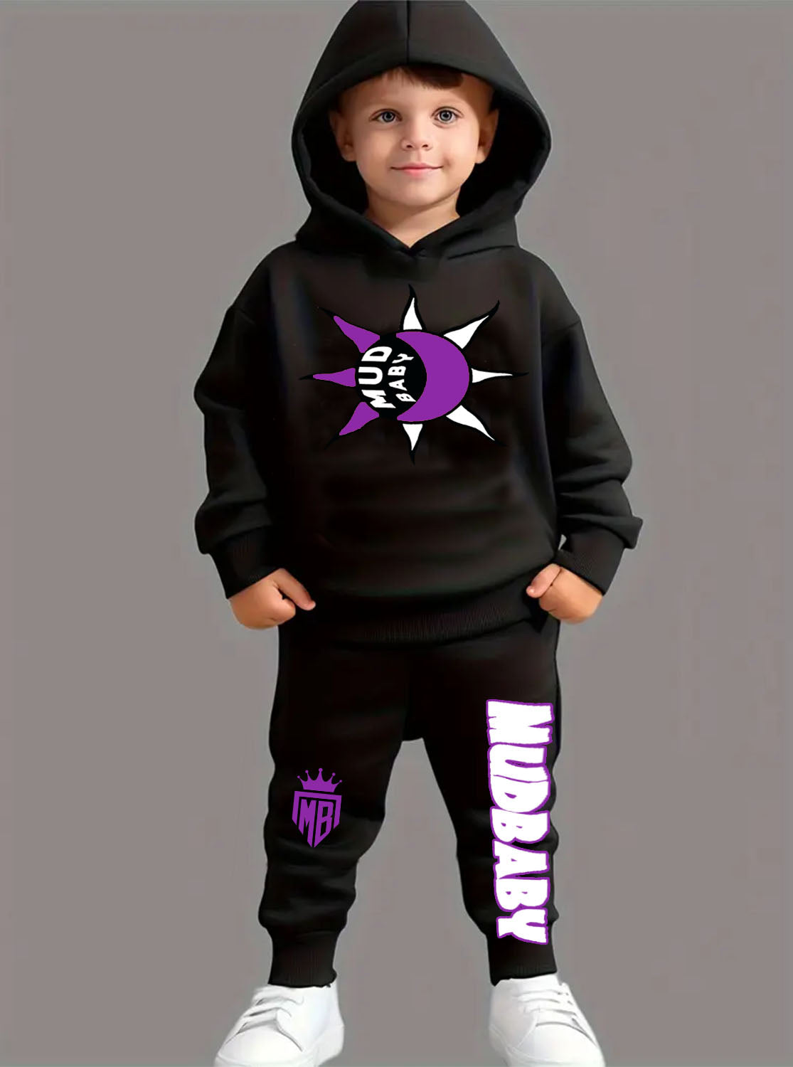 Kids Sunny Days Purple Sweatsuit (No Hoodie)