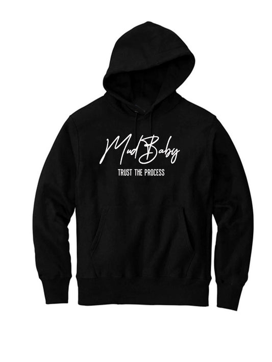 Kids Signature Black Hoodie (White Logo)