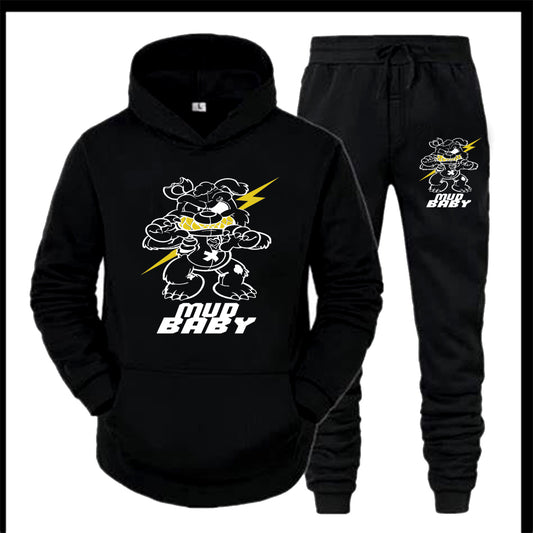 Bear attack Sweatsuit BLK / White