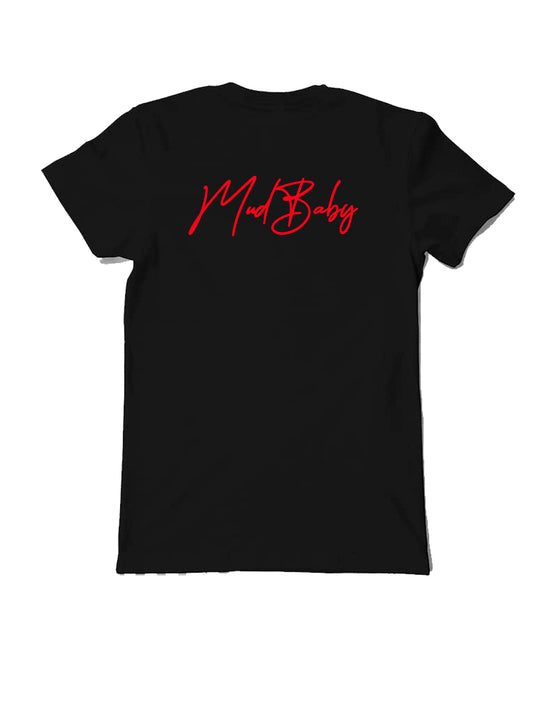 Signature Black T-Shirt (Red  Logo)