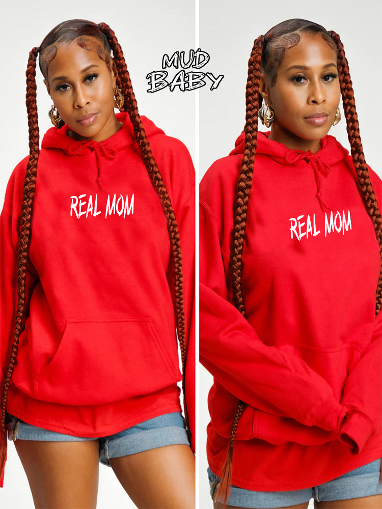 Real Mom Red Hoodie