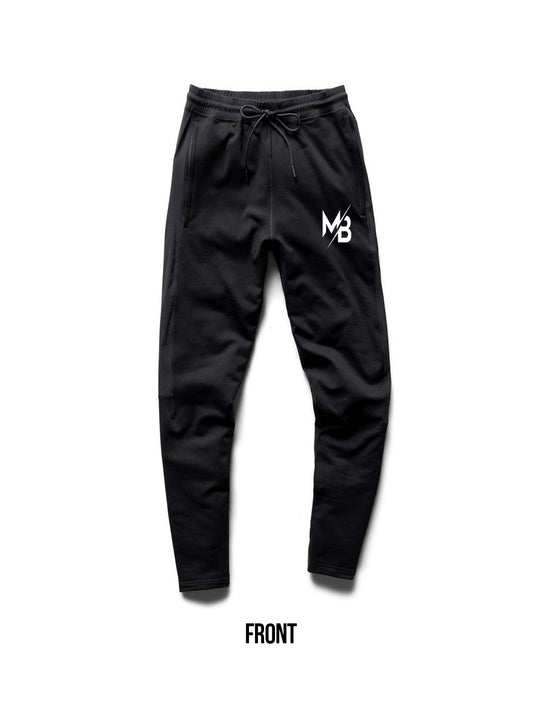 Signature Black SweatPants (White  Logo)