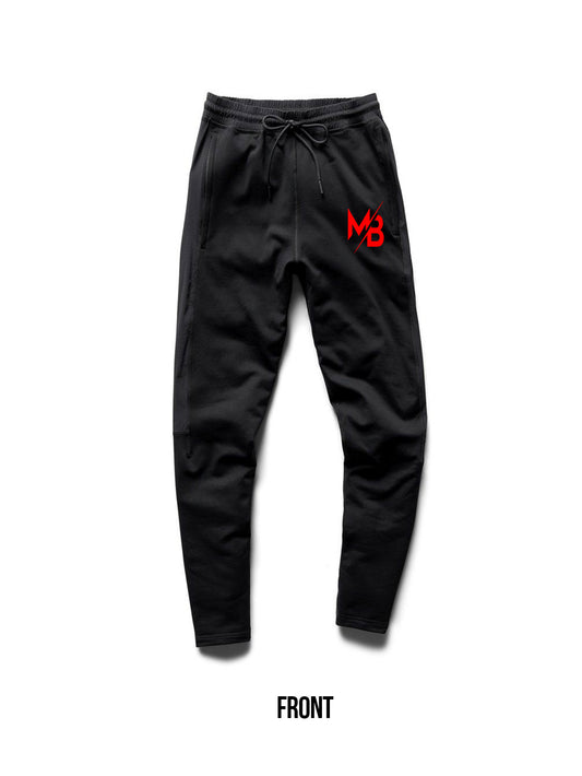 Signature Black SweatPants (Red Logo)