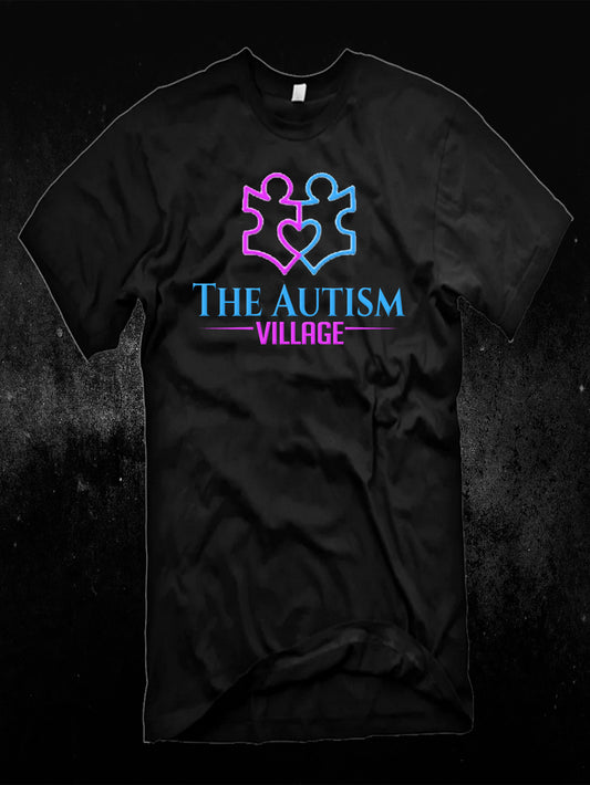 The Autism Village Black T-Shirt