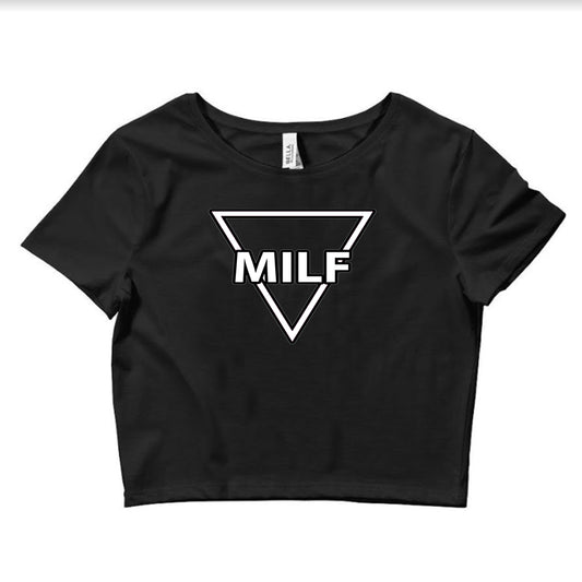 Muddy Milf  crop T Shirt women