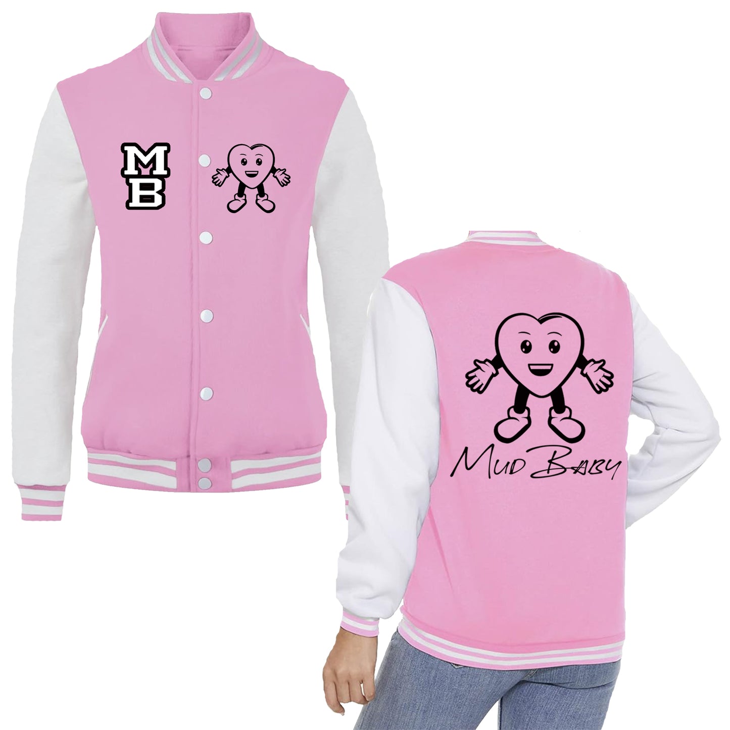 Healed Varsity Jacket Pink