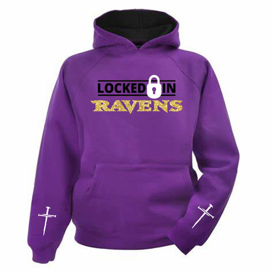 Locked in Purple Hoodie