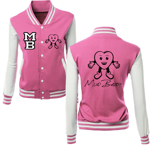 Healed Varsity Jacket Hot Pink