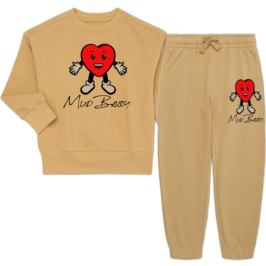 Kids Healed Sweatsuit Nude