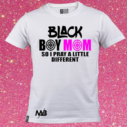 Black Boy Mom T shirt